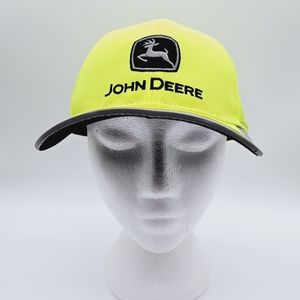 JOHN DEERE | mesh trucker snapback high-vis cap hat